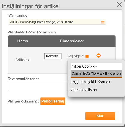 Aktivera tjänsten efaktura